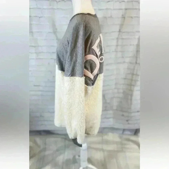 NEW SPIRIT JERSEY Sweatshirt Oversized Womens Size XS Sherpa Fleece DENVER CO - Picture 6 of 12